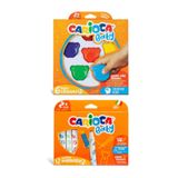 Carioca Baby Teddy Şekilli Kirletmeyen 6'lı Mum Boyalar