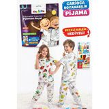 Carioca Boyanabilir Pijama 4-5 Yaş -Keçeli Kalem Hediyeli