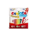 Carioca Bravo Süper Yıkanabilir Jumbo Keçeli Kalem 12 Renk (42755)