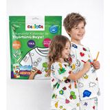 Carioca Carıoca Boyanabilir Tişört-Keçeli 3-4 Yaş Kalem Hediyeli Ln-80005