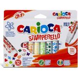 Carioca Damgalı Keçeli Boya Kalemi 12'li