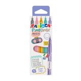 Carioca Fineliner Müzik Modeli | 5'li Pastel Fineliners Kutusu | Hassas Uç 0,5 mm | Parlak Renklerle İtalya'da Üretilmiştir | 5 adet