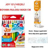 Carioca Joy Boyama Seti Mini Çiftlik (Joy Keçeli 12'li + Lino Farm 86X20)