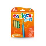 Carioca Jumbo 10'lu Üçgen Bebek Kuru Boya Kalemi
