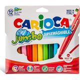 Carioca Jumbo Bebek Keçeli Boya Kalemi 12 Adet (5 Adet)