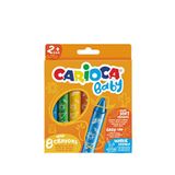 Carioca Jumbo Bebek Yumuşak 8'li Pastel Boya - Beyaz