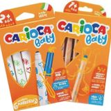 Carioca Jumbo Keçeli+Ahşap Gövdeli Kuru Boya 2 Li Set