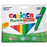 carioca jumbo üçgen elleri kirletmeyen yıkanabilir pastel boya 12 renk 42671 - Yok