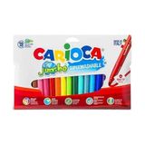 Carioca Keçeli Kalem Jumbo 18 Renk Yıkanabilir 40566