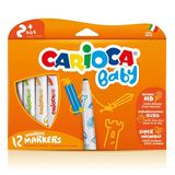 Carioca Keçeli Kalem Jumbo Bebek Süper Yıkanabilir 12 Li 42814