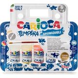 CARİOCA KO033 TEMPERA SULU BOYA SÜPER YIKANABİLİR FIRÇALI 5x2ml 5 RENK
