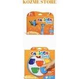Carioca Kozme Store - Jumbo Süper Yıkanabilir Keçeli Boya Kalemi 6lı & Baby Teddy Crayons 6lı