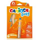 Carioca Kuru Boya Jumbo Bebek Ahşap Gövdeli 3 In 1 42817 - Renkli