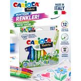 Carioca Maxi Tip Kumaş Boya Kalemi 12'li