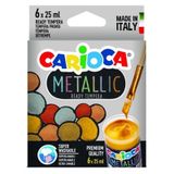 Carioca Metalik 6 Renk Süper Yıkanabilir Guaj Boya