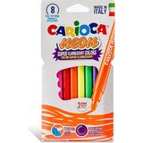 Carioca Neon Yıkanabilir Keçeli Boya Kalemi 8 Li (4 Adet)