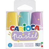 Carioca Pastel Fosforlu Kalem Mini İşaretleme Kalemi 3 Renk 43168 - Yok - Sarı Pembe