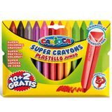 Carioca Plastello Jumbo Üçgen 12 Renk Pastel Boya