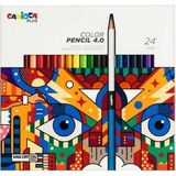 Carioca Plus 4.0 Kuru Boya Kalem Seti 24'lü Renkli Çizim İçin Karışık Renk Seçenekleri - 001-Renkli