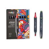 Carioca Plus Sketch Marker Çift Taraflı Çizim Kalemi 10 Renk