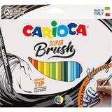 Carioca Super Brush Keçeli Kalemi 20'li