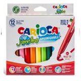 Carioca Süper Jumbo 12 Renk Yıkanabilir Keçeli Kalem