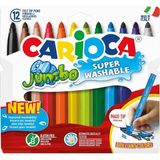 Carioca Süper Yıkanabilir Keçeli Kalemi, 12' - Standart