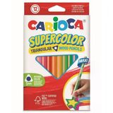 Carioca Supercolor Maxi Üçgen Kuru Boya Kalemi 12 Renk
