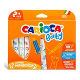 Carioca Teddy Jumbo Bebek Yıkanabilir Keçeli Boya Kalemi 12li 2yaş