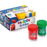 Carioca Tempera Süper Yıkanabilir 6 Renk 25 Ml Sulu Boya (40422)