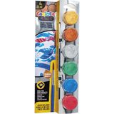 Carioca Tempera Yıkanabilir Metal Parmak Boya 25*6 Renk Karışık - Gri