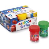Carioca Tempera Yıkanabilir Parmak Boya 25*6 Renk Karışık - Renkli