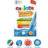 Carioca Temperello 6 ADET Parlak Renkli Katı Tempera Boya Kolay Kullanım Özelliği ile