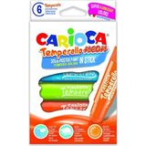 Carioca Temperello Stick Fosforlu Boyama Kalemi 6’lı Parlak Renkler ile Eğlenceli Boyama