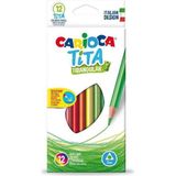 Carioca Tita Üçgen Kuru Boya Kalemi 12 Renk 3 mm Kalınlıkta Dayanıklı Tasarım