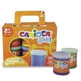 Carioca Yıkanabilir 6x80 ml Bebek Parmak Boyası