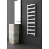 Carisa Alya Bath 1330*0500*09/MAT Eloksal/standart Bağlantı (Iki Yan Alt-Üst Çapraz)/alüminyum Havlupan/banyo Radyatörü - 1330 x 500
