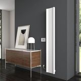 Carisa Boreas B Dikey Elektrikli Radyatör Modern Tasarım Beyaz 180 x 27,6 cm