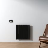 Carisa Boreas B Yatay Elektrikli Radyatör Modern Tasarım Siyah 60 x 55,5 cm