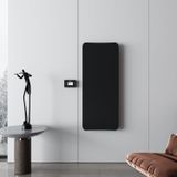 Carisa Boreas Flat Dikey Elektrikli Radyatör Modern Tasarım Siyah 120 x 50 cm