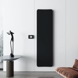 Carisa Boreas Flat Dikey Elektrikli Radyatör Modern Tasarım Siyah 180 x 50 cm