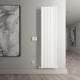 Carisa Boreas Hybrid B Dikey Elektrikli Radyatör Modern Tasarım Beyaz 180 x 46,2 cm