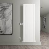 Carisa Boreas Hybrid B Dikey Elektrikli Radyatör Modern Tasarım Beyaz 180 x 55,5 cm