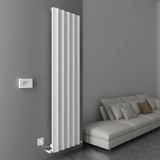 Carisa Boreas Hybrid S Dikey Elektrikli Radyatör Modern Tasarım Beyaz 180 x 46,2 cm