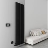 Carisa Boreas Hybrid S Dikey Elektrikli Radyatör Modern Tasarım Siyah 180 x 46,2 cm
