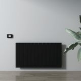 Carisa Boreas M Yatay Elektrikli Radyatör Modern Tasarım Siyah 60 x 111,3 cm