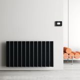 Carisa Boreas S Yatay Elektrikli Radyatör Modern Tasarım Siyah 60 x 111,3 cm