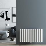 Carisa Burano S Yatay Alüminyum Radyatör Modern Tasarım Beyaz 60 x 104 cm