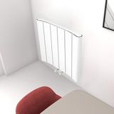 Carisa Carisacurvy Alüminyum Radyatör - 0600 x 0495 mm - 4 Dilim (Hb Orta) Kumlu Beyaz