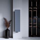 Carisa Croydon Dikey İnce Tasarım Çelik Radyatör Modern Tasarım Açık Gri 119 x 29 cm